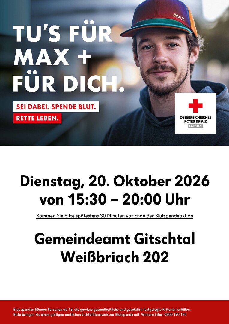Sei dabei. Spende Blut. Rette Leben.