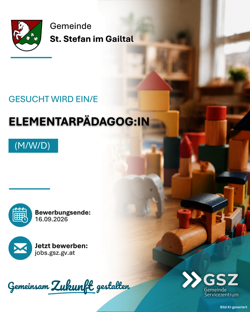 Elementarpädagogin gesucht in St. Stefan im Gailtal, Spielzeug im Hintergrund